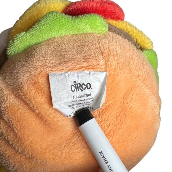 Circo Kawaii Target Plush Hamburger Mini Pillow w/ Scrunchy Legs 7" - Picture 8 of 8